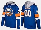 Islanders Men's Customized Name And Number Blue Adidas Hoodie,baseball caps,new era cap wholesale,wholesale hats